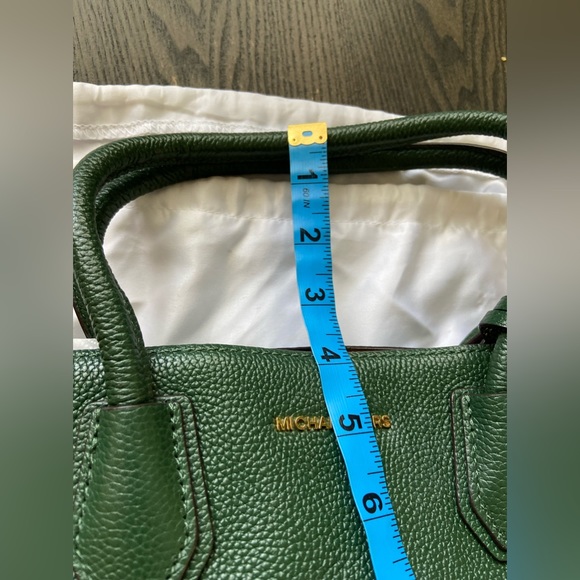 Michael Kors Forest Green Pebbled Leather Handbag - Picture 12 of 13